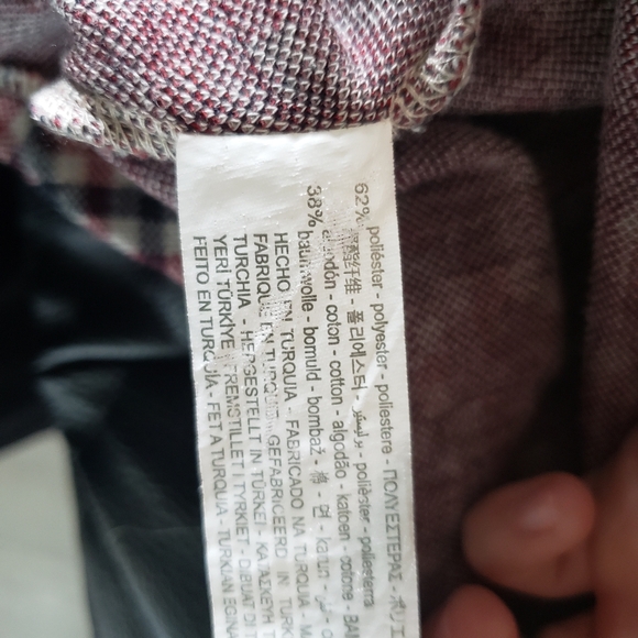 Zara Girls Gingham Print Red & Black Button Up  Collar Dress Size 13-14 - Picture 12 of 12